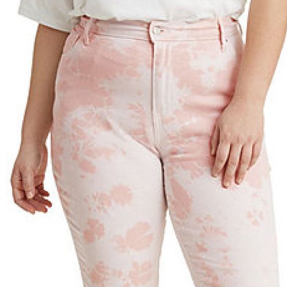 💙HP💙 Levi's High-Rise Rose Overdye Raw Hem Skinny Jeans 16W - Picture 2 of 15
